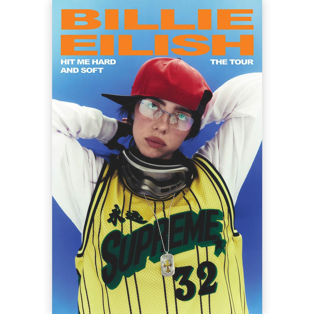 BILLIE EILISH ビリーアイリッシュ - Hit Me Hard Tour / ポスター - PGS